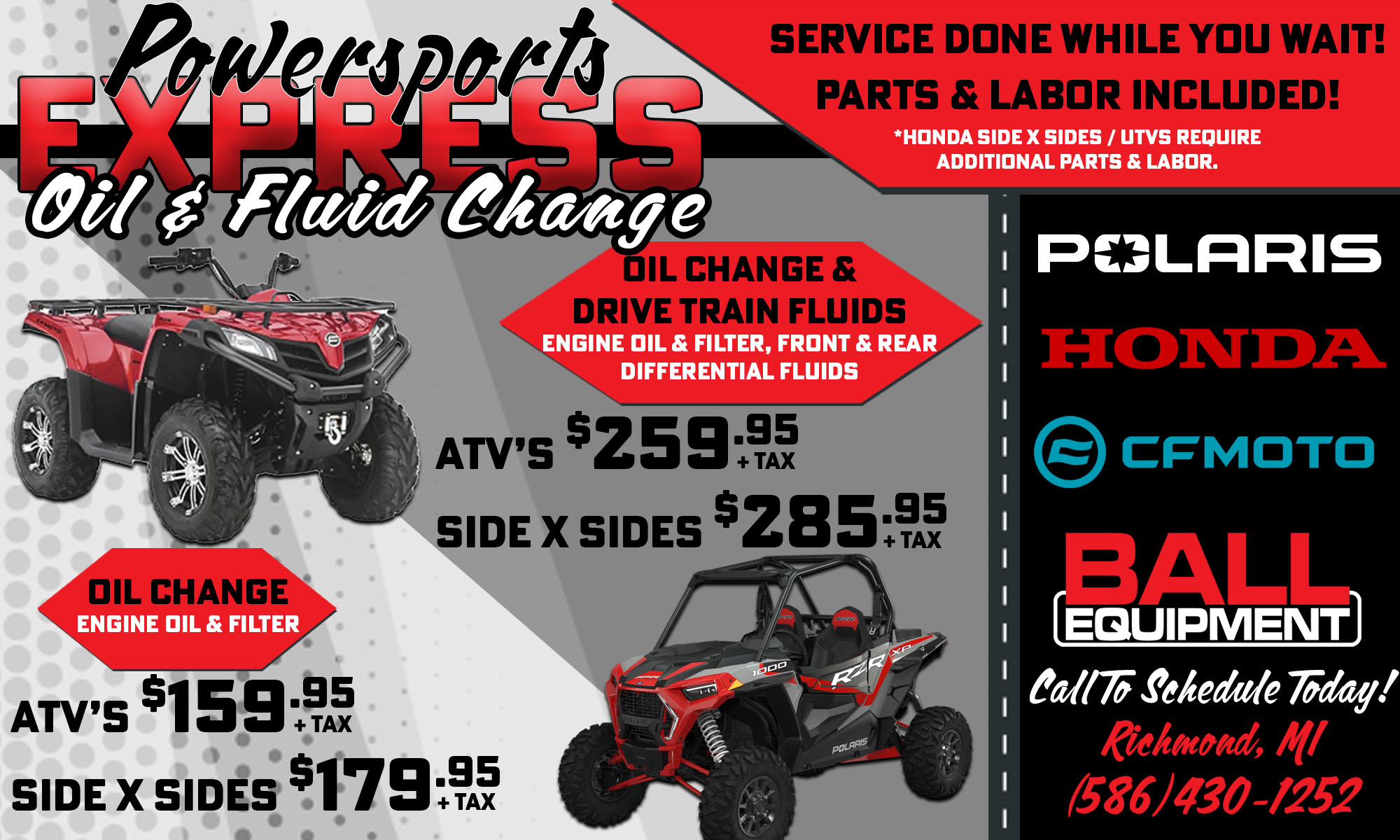 Powersport Express Service Ball Equipment Sandusky Michigan